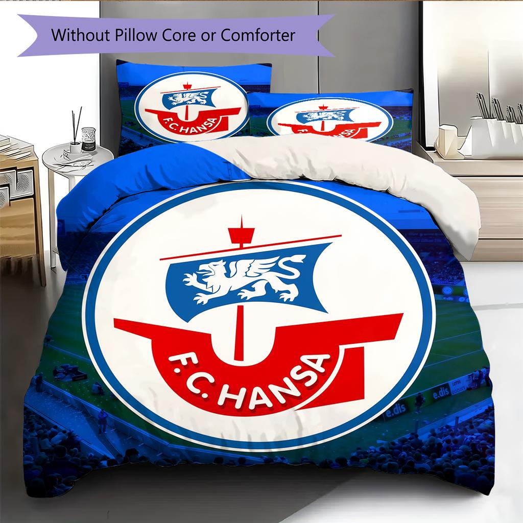 Lufthansa logo Pattern Bedding Home Decoration Birthday Gift (1 * duvet cover + 2 * pillowcase, without core)