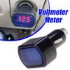 Auto Vehicle Volt Meter Mini LED Digital Car Battery Voltage Meter Monitor Voltmeter Built-in Fuse Universal for DC 12V 24V Cars
