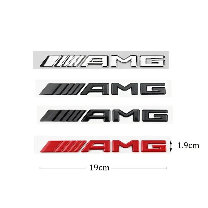 AABGR1 3D ABS Car Rear Trunk Badge Decal Letters Sticker For Mercedes Benz AMG A B C E G CLA C63 C63S E53 GT SLK W176 W205 W177 C260L1
