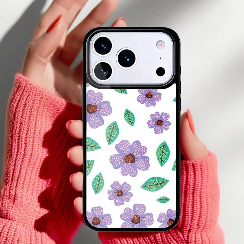 Винтажный чехол с рисунком Лист Цветок для iPhone 17 Air 16e 15 14 13 Pro Max Задняя крышка для 12 11 Pro Coque