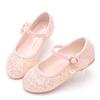 Girls Party Shoes Spring Autumn Children Causal Soft Bottom Dress Leather Shoes Fashion Sequins Kids Princess Flats Single Shoes