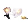 Plug In Reptile Clip Clamp Lamp Fixture 360-degree Reptile Light Rotating Adjustable Lamp Holder for Habitat Lighting Heat Lamp