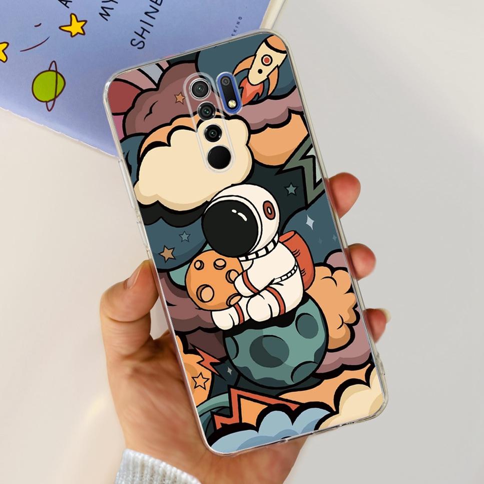 New For Xiaomi Redmi 9 Case Cute Cat Luxury Flower TPU Soft Silicone Clear Cover For Xiaomi Redmi 9 9A 9a 6.53"Bumper Phone Case
