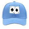 Classic Spade 7  Diamond 2 Card pattern Sandwich Baseball Cap For WoUnisexs Unisex FeUnisex Beach Dad Hat