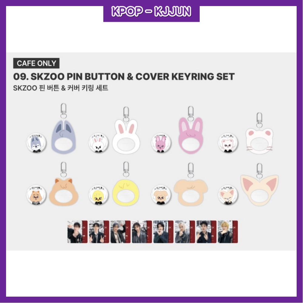 Stray Kids World Tour <dominATE SEOUL> PIN BUTTON & COVER KEYRING SET