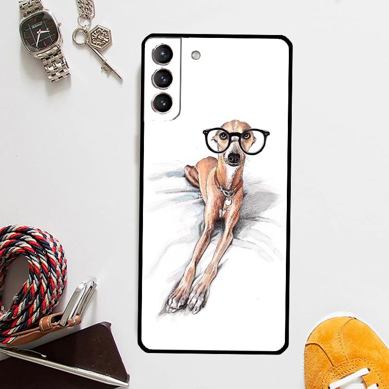 Galgo Greyhound Dog Case For Samsung Galaxy S24 Ultra S20 S21 S22 S23 Plus S9 S10 S24 FE S25 Ultra Cover Coque