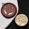 Handmade Letter Sealing Vintage European Magic Themed Wax Seal Stamp Head, Solid Brass Exquisite Decorative Accessory Engraved Head for Journal