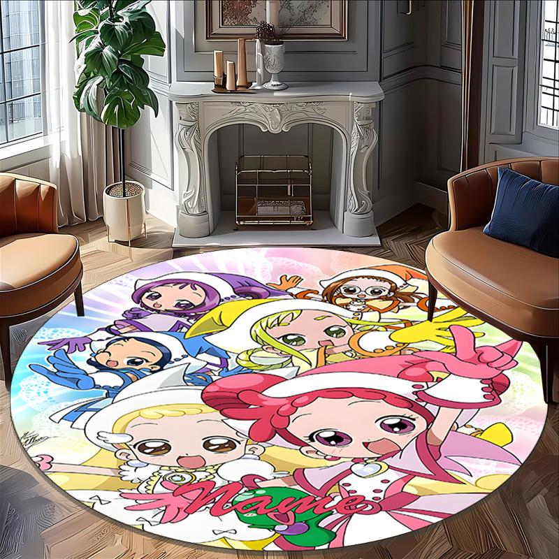 Customizable DoReMi Round Non-Slip Carpet - Ideal for Garden, Picnic, Office, Perfect for Decoration, Suitable For All Seasons