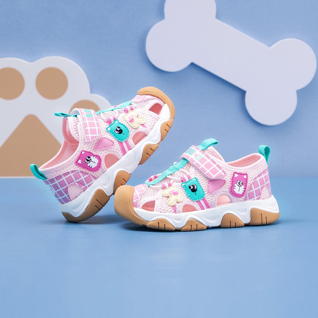 B. Duck Little Yellow Duck Children's Shoes 2026 Summer Breathable New Functional Shoes Children's Sandals