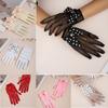 Thin Children's Wedding Gloves Short Lady Girl Glove Holiday Princess Birthday Party Gloves