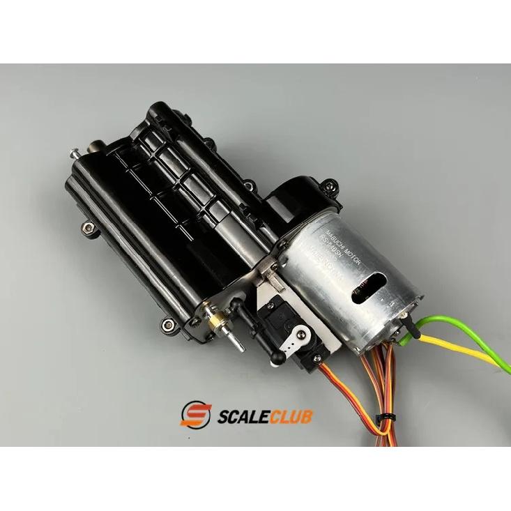 SCALECLUB 1/14 Tamiya original gear box upgrade metal shift bracket plus small servo