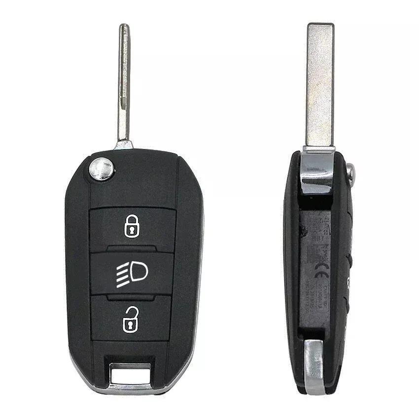 PEUGEOT Remote Key 4A AES HU83 for 3008, 208, 308, 508, 5008, Expert, Partner (2017-2024)