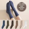5 пар женских осенних носков Plus Long с защитой от скатывания и косточек из хлопка без косточек, удобных, высококачественных, средней длины