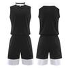 Kids Men Women Basketball Jersey Set Child Men Blank Basketball Uniforms V-Neck Training Vest Double Pocket Shorts Sports Suit