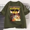 Autistic and Gay Skeleton Explosion TShirt Unhinged Graphic T Shirts Cursed Skeleton Autism Meme Tshirt Unisex Women Tees Clothes