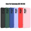 Оригинальный жидкий силиконовый чехол для телефона Samsung Galaxy A33 4G 5G мягкая задняя крышка защитный чехол для камеры бампер