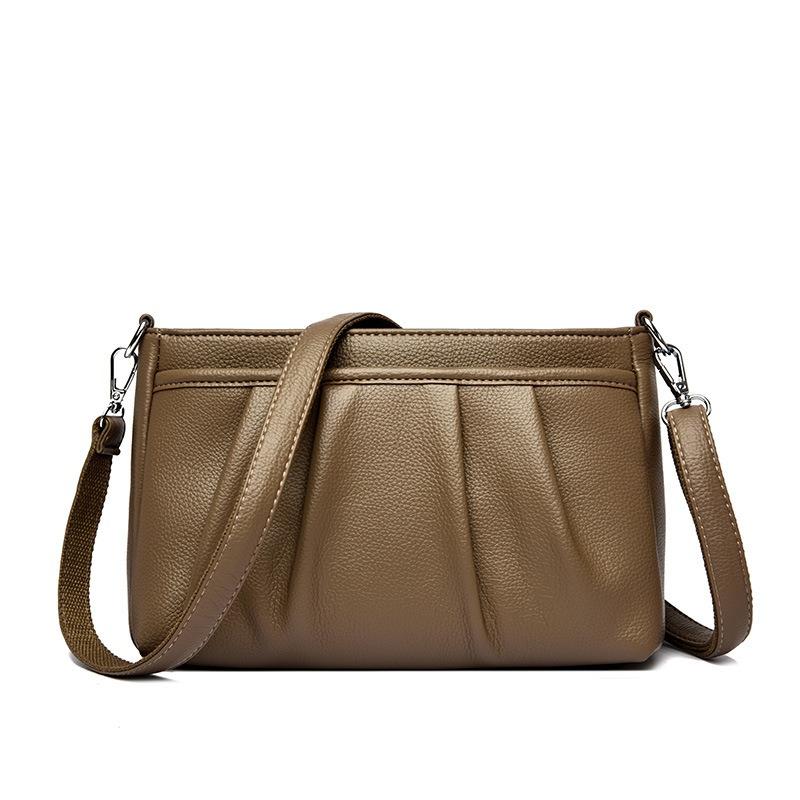 Новая плиссированная маленькая квадратная сумка женская модная простая повседневная подмышечная наплечная сумка ретро-текстура мессенджер сумка для мамы