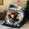 Музыкальная фланелевая плед W-Wallows, Мягкий, Теплый, Прочный и Стираемый, Милый, Крутой
