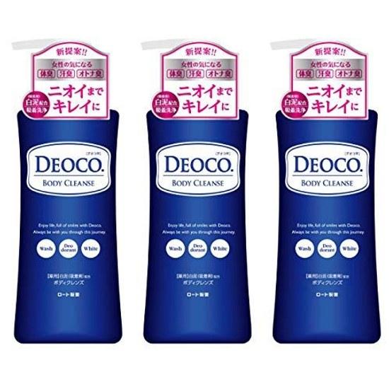 Rohto Pharmaceutical Deoco Лечебный дезодорант Очищающее средство для тела 350 мл (набор 3)