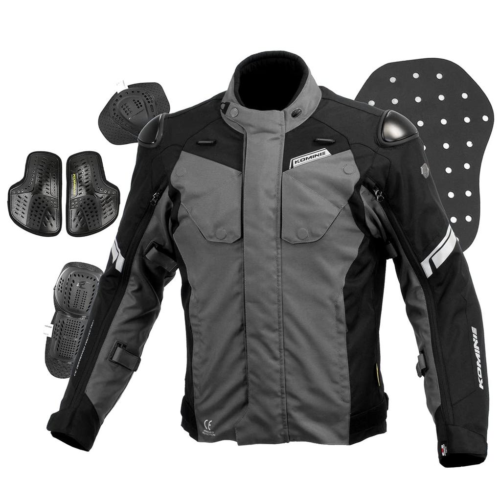 Komine Мотоциклетная куртка Защитная куртка с полным ухом Нео Черный M JK-598