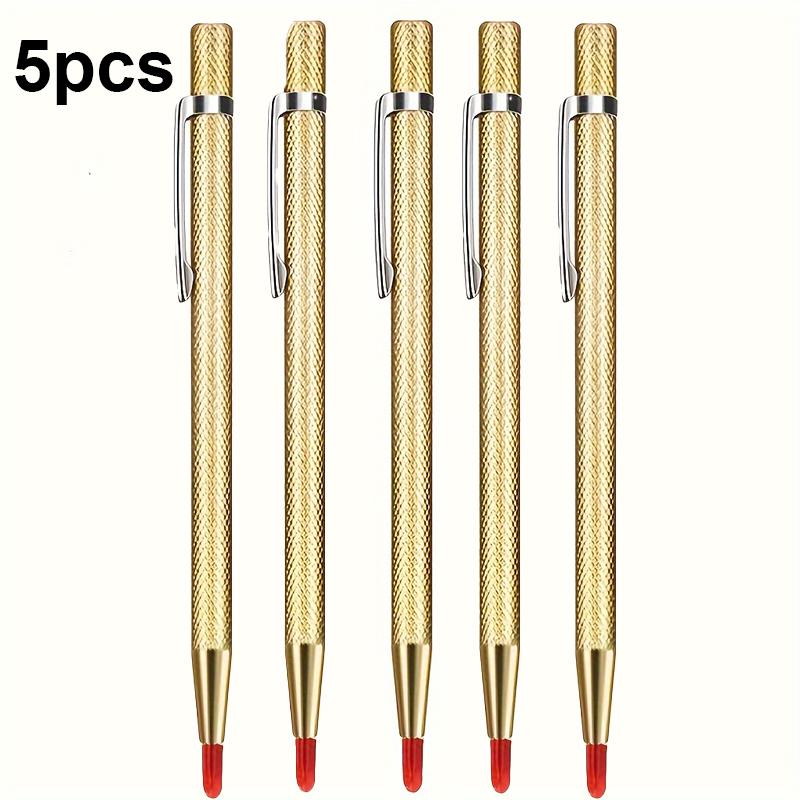 2/5Pcs Diamond Nib Titanium Pen, Precision Metalworking And Woodworking Tools For Cutting Glass, Tiles, Metal And Wood