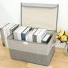 Складной ящик для хранения ткани, корзины для белья, бельевой шкаф, домашний шкаф, косметика, украшения, игрушки, настольные органайзеры, ткань для шкафа