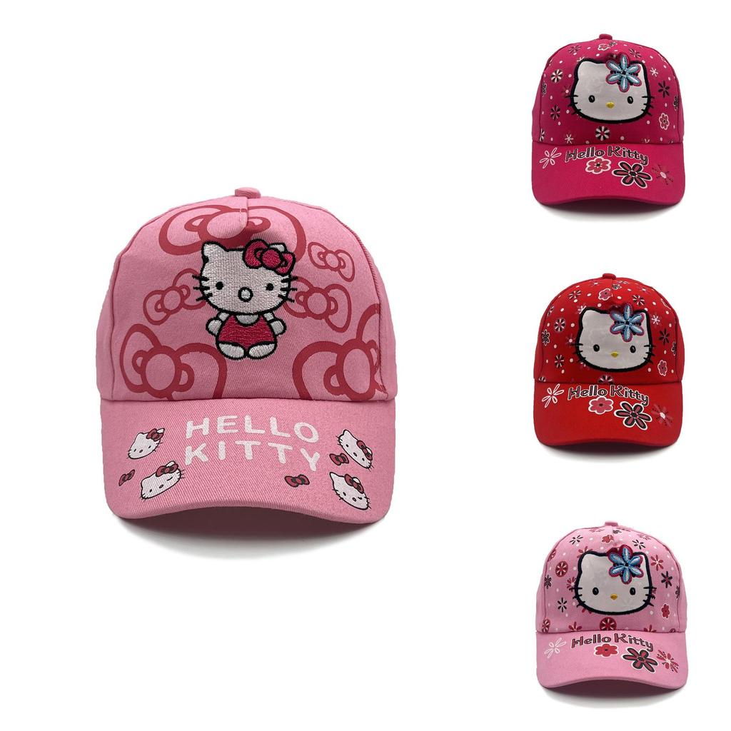 Kt Cat Cartoon Baseball Cap With Sun Protection Breathable Cotton For Kids And Teens