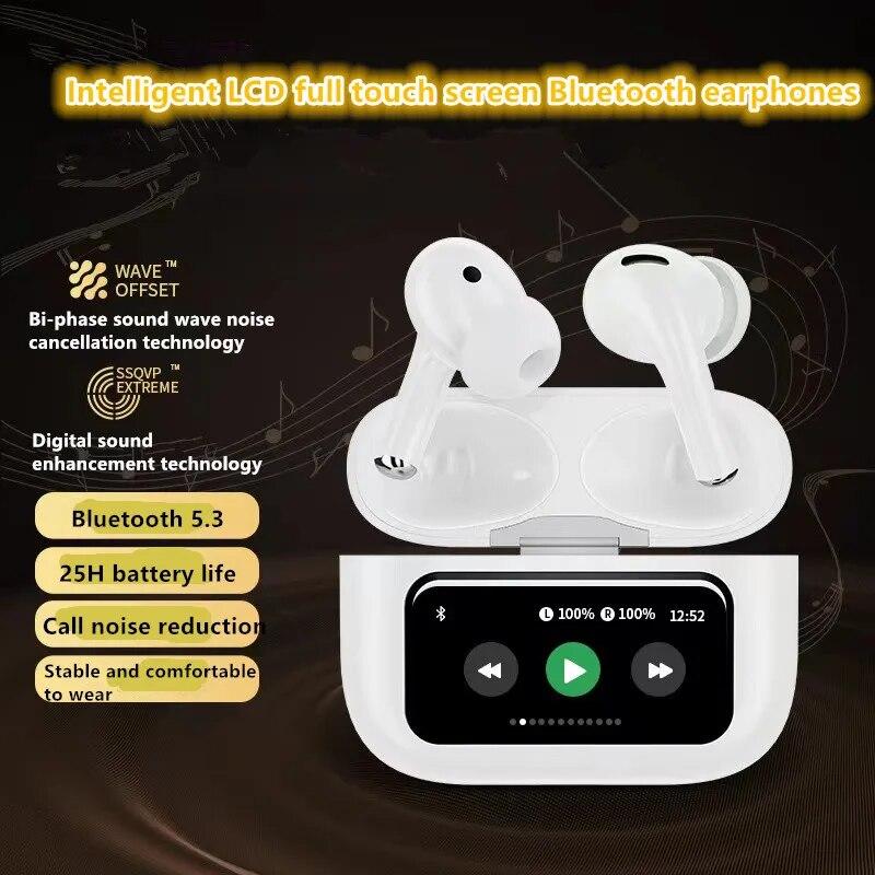 A8Pro цветной экран True Wireless Bluetooth наушники ANC активное шумоподавление наушники дальнего действия