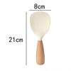 1 шт. силиконовая ложка для риса кухонная утварь кухонный половник рисовая лопатка корейская ложка для риса многоразовый совок деревянная ручка