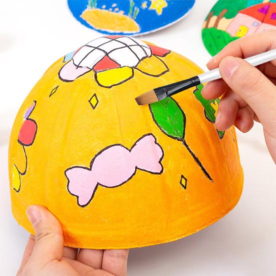 12шт Кисть для рисования Мягкая щетина Деревянная ручка Набор кистей для рисования Акриловая акварельная живопись маслом