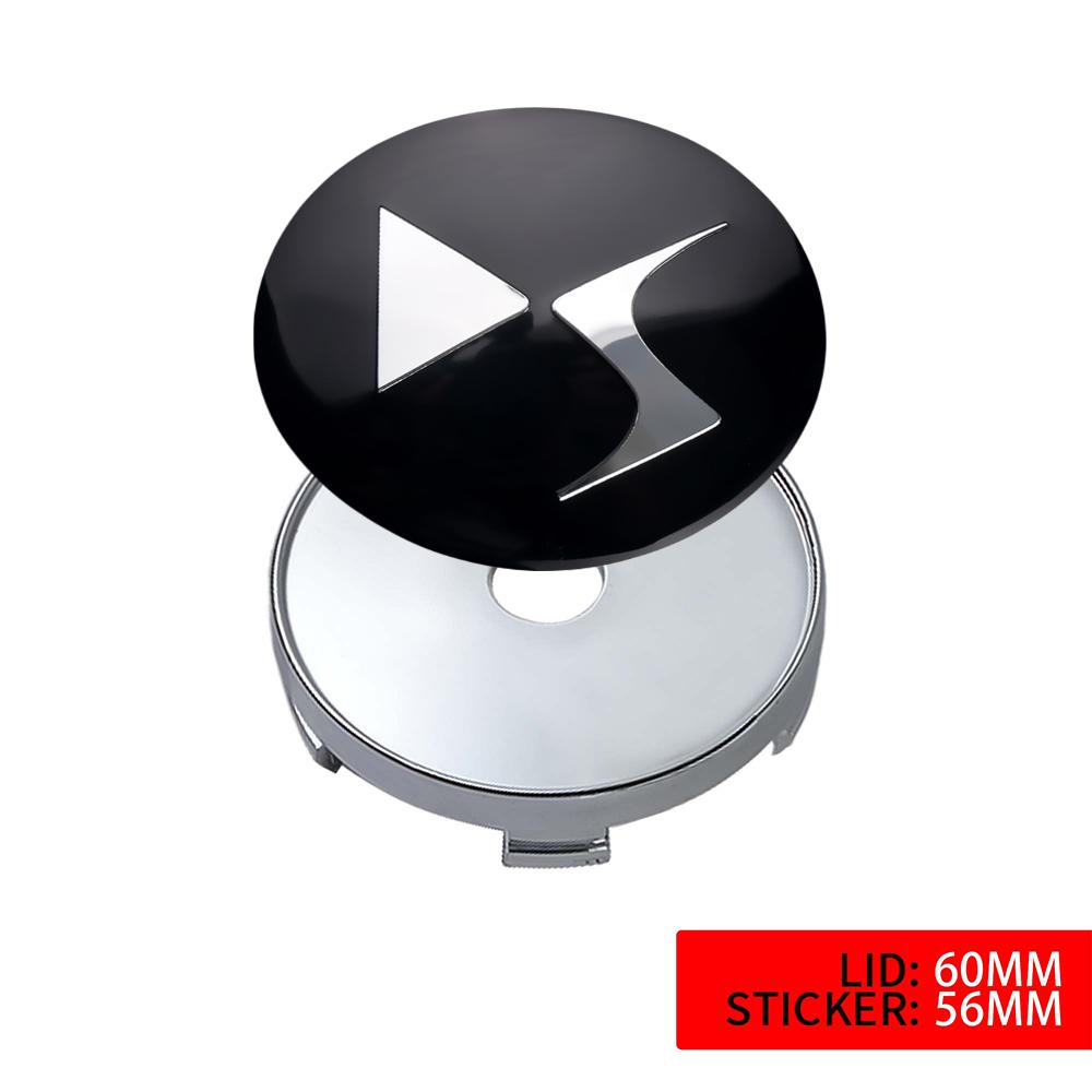 4pcs 56/60MM Car Wheel Center Caps For Citroen C3 C4 Picasso C4L DS C6 Logo Emblem Replacement Rim Hub Cover Styling Accessories
