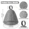 Heat Resistant Sauna Cap Thermal Protection Felt Sauna Cap Head Cover Sauna Hat  Gym Steam Room