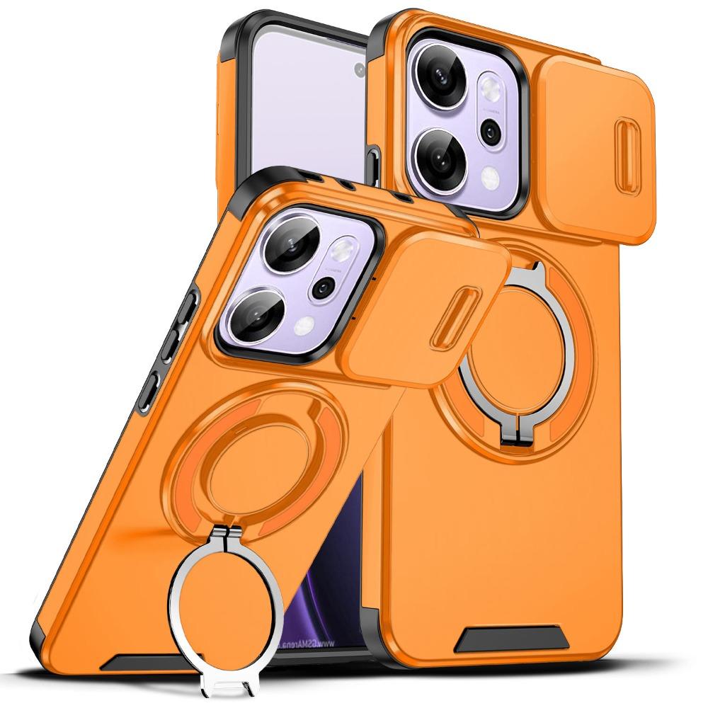 Прочный Бронированный Магнитный Чехол Для OPPO Reno 15 14 13 Pro 15F 14F 13F TPU 360 Градусов Ударопрочный Слайдер Защита Камеры Подставка Чехол