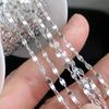 New 925 Silver Mariner Disc Link Chain Bulk 2.2mm Width Permanent Jewelry Chains