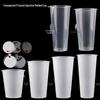 Miaojiayi 700ml Disposable Transparent Cups with Lids