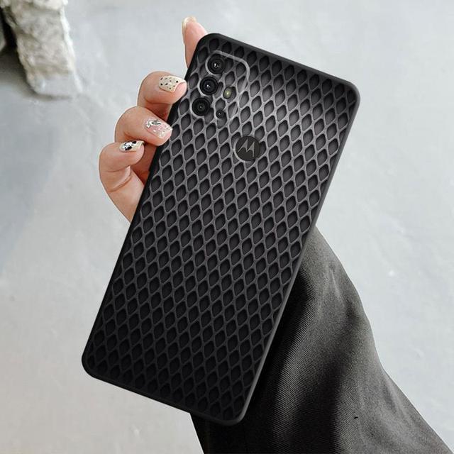 Чехол для телефона Motorola G200 G60 G50 G31 G30 G22 G9 G8 Power Lite Plus Edge 20lite 30pro One Fusion Luxury с текстурой из углеродного волокна