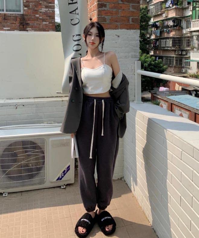 Rubitas Искусственная кожа Повседневный и милый Топ-майка, Нижнее белье, Весна, Лето, Осень, Зима, Топ, (белый)