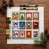 Stitched Christmas Keepsakes Cross Stitch Kit, Winter Holiday DIY Embroidery Xmas Handmade Decorations Tree Craft Kit for Adults, Home Decor Supplies