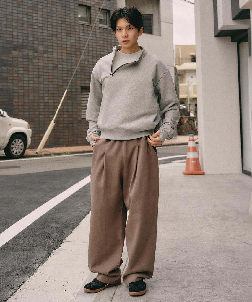 XERO Deep One Tuck Sweat Pants [Vintage Brown]