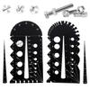 2Pcs Thread Measurement Gauge 26 Holes Metal Thread Pitch Multi-Gauge