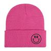 Smiley Embroidered Knitted Hat Couple Men's and Women's Knitted Cold Hat