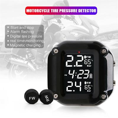 Система контроля давления в шинах (TPMS) для мотоцикла/электровелосипеда, цифровая, с 2 датчиками
