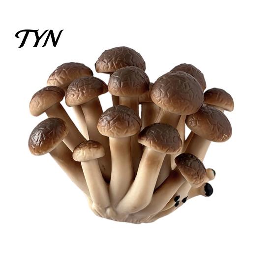 Resin Memo Holder 3D Mushroom Refrigerator Magnet, Fake Decorative Hand Painted Magnets Photo Notes for Whiteboard Cabinet Kitchen