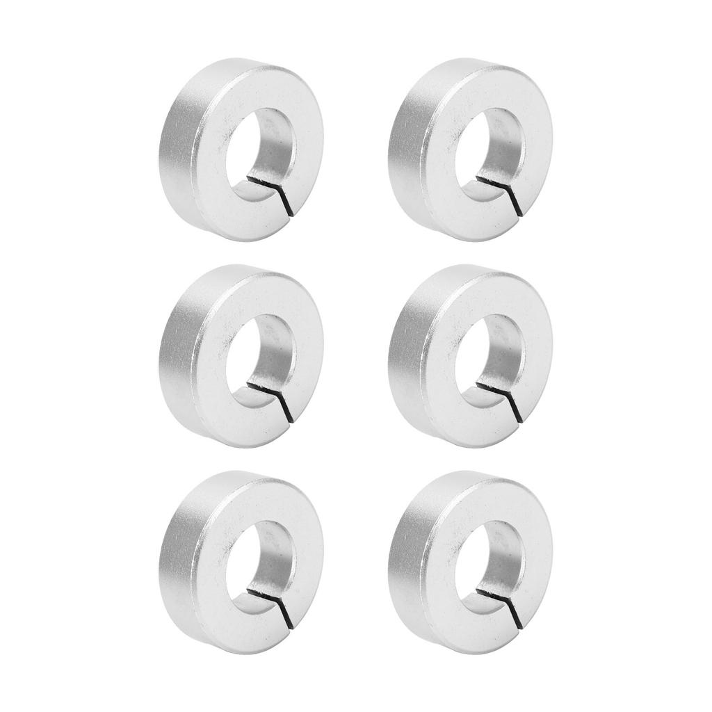 6 шт. Стопорное кольцо вала Алюминиевый сплав Прочное Легкое Зажимное кольцо Ограничитель линейного перемещения Отверстие 4 5 дюймов