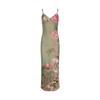Женское длинное платье Holiday Ethos Slim Print Design Sense Halter Dress Женское платье