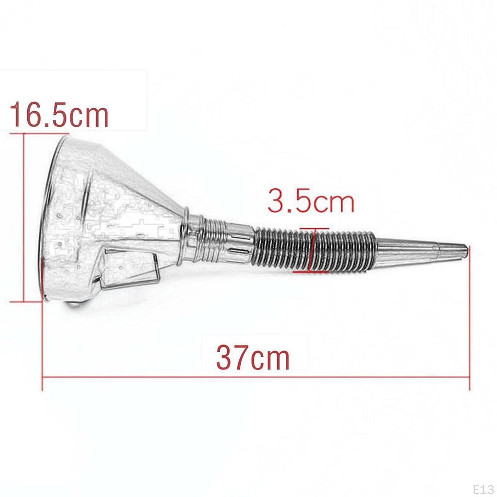 Automotive Funnel Flexible Motorcycles Cars Accessory Wide Mouth Gas Oil with Hose for