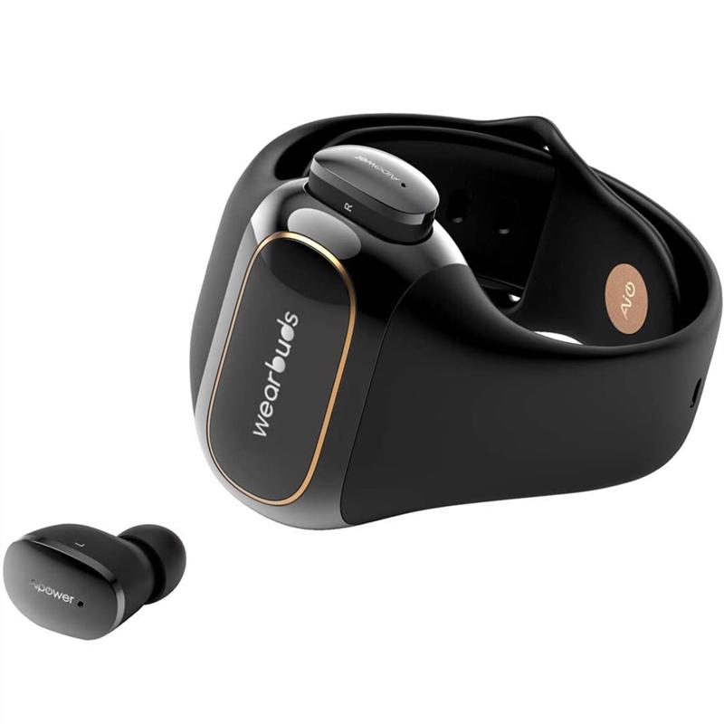 Aipower Wearbuds True Wireless Earbuds Фитнес-трекер 2 в 1 Смарт-часы