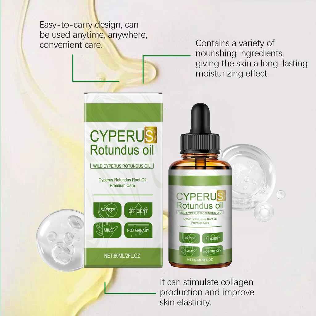 Масло Cyperus Rotundus для удаления волос, натуральное масло кипрея, уменьшает рост волос, успокаивает кожу, идеально подходит для мужчин и женщин, 60 мл