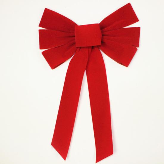 Рождественский красный тканевый бант, большой многоразовый DIY, рождественская елка, подарочная коробка, украшение венок, праздничный бант, товары для вечеринок