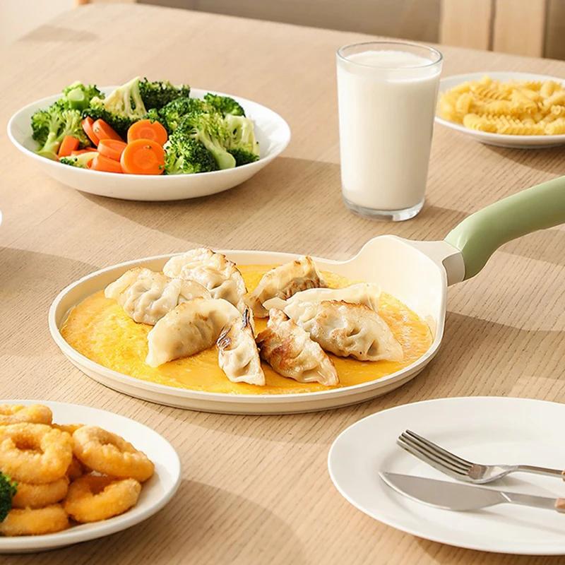 Сковорода для блинов с керамическим покрытием, антипригарная сковорода для жарки, сковорода для стейков, противень для пиццы, индукционная плита, бытовая посуда, кухонная утварь